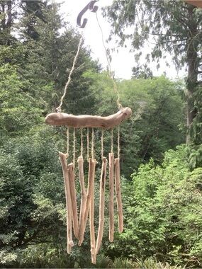 Driftwood Art, Driftwood Wind Chime , Mobile, Driftwood Coastal Decor